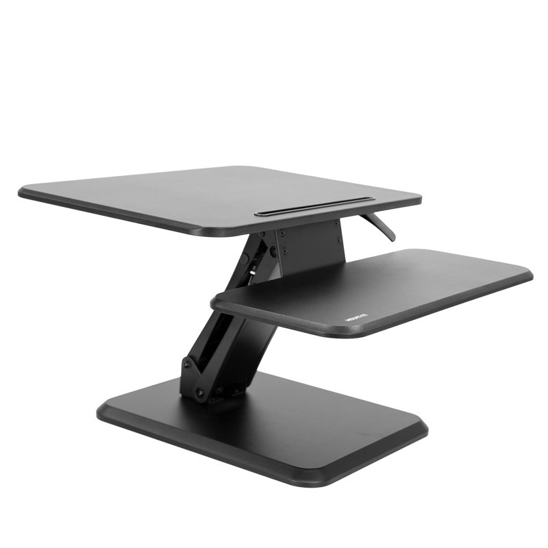Mount It Height Adjustable Standing Desk Converter 25 Wide Desktop Sit Stand Converting Desks